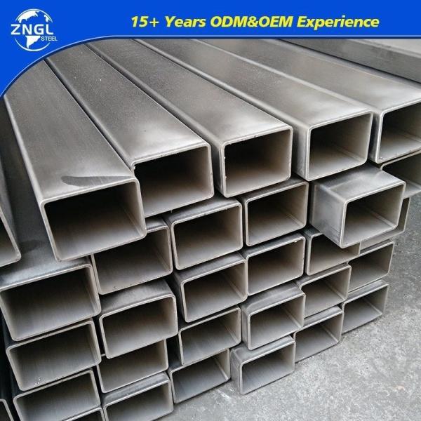 GB Standard Polished Stainless Steel Square Pipe for Railings ASTM A554 Tp 304 316 316L