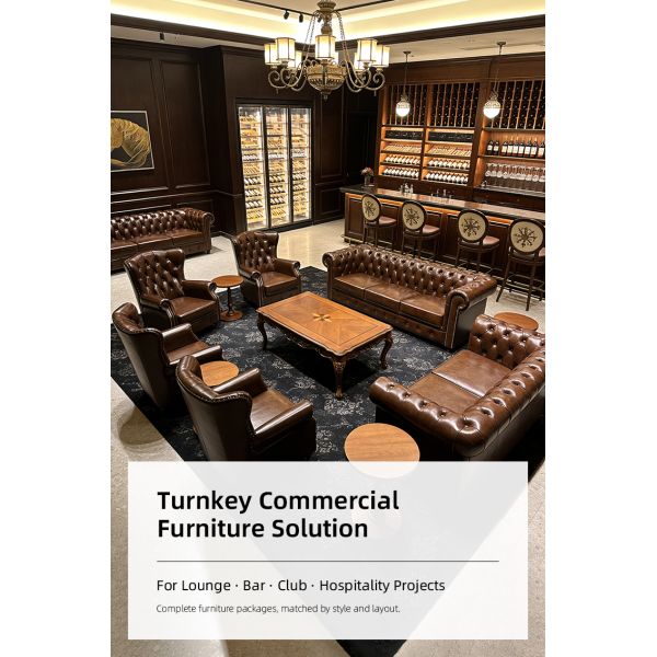 Nidea #866 Luxury American bar Sofa Button Couch Classic Vintage Genuine Leather Sofa Chesterfield Sofa Whiskey &  Bar Furniture