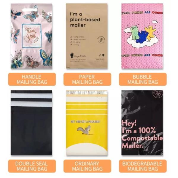 Plastic Padded Mailer Bags biodegradable For Clothing Shoes