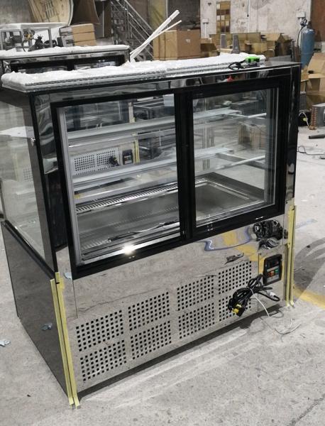 Dessert Cake Showcase Bakery Display Refrigerator with Marble Base Fan Cooling