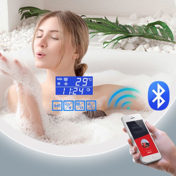 Premium Luxury LED Bathroom Mirrors IP44 Water Resistant Touch Light Bathroom Mirror