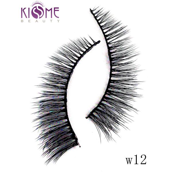 Reusable Soft 3D Silk Lashes Natural Looking Mink 3d Hair Lashes 0.10mm Thickness