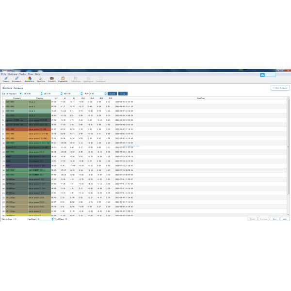 Spectral Curve Color Matching Software Lab Value YS6060 Spectrophotometer Match