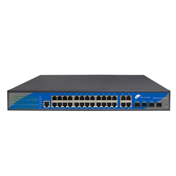 Слой 2+ управлял переключателем локальных сетей гигабита со слотами 4G SFP и портами 24GE RJ45