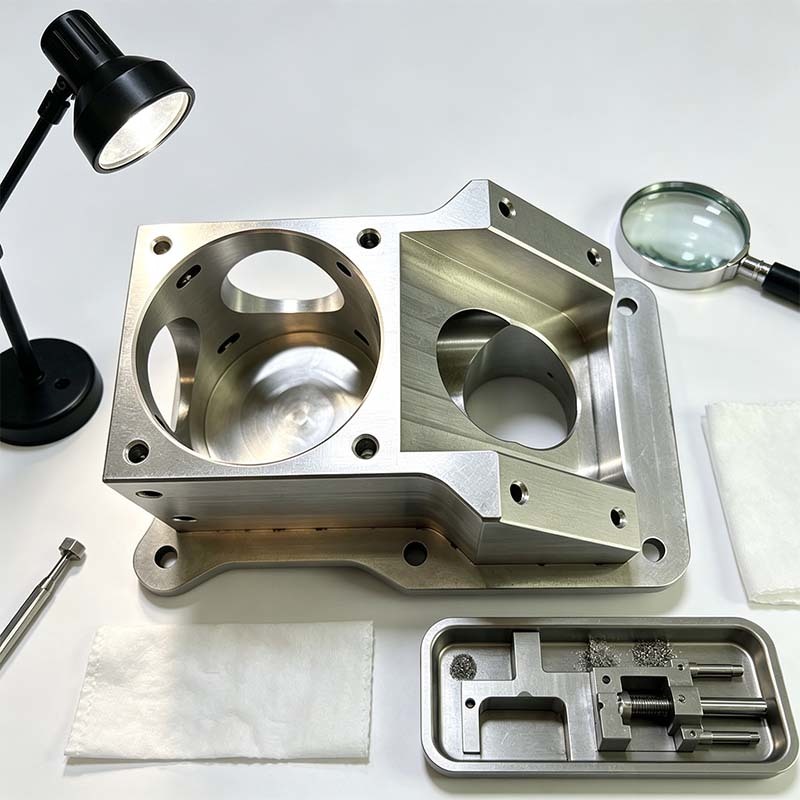 Custom 5-Axis CNC Milled 6061-T6 Aluminum Housing Enclosure with Multi-Cavity Structure