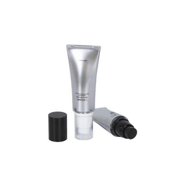 30 мл настраиваемая цветовая безвоздушная насосная трубка для BB / CC крема упаковка для ухода за кожей