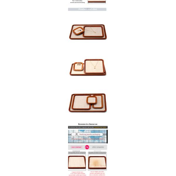 Display de bijoux en bois massif durable Display de bijoux en bois massif