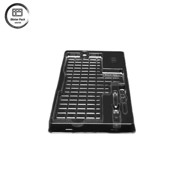 Caixa de embalagem de teclado PET personalizada, cobertura de plástico protetora para proteção contra poeira