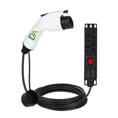 Outdoor 16A Electric Vehicle Discharge Power Socket Strip Plug NEV Parts & Accessories For EV Discharge Gun