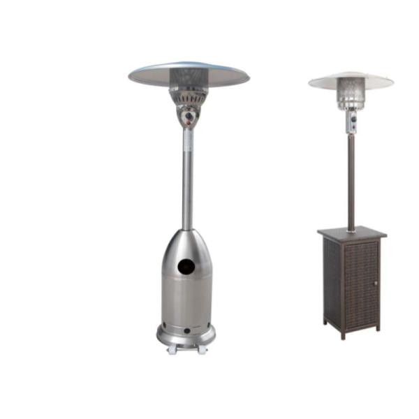 Outdoor Silver Flexible Propane Gas Electric outdoor natural gas patio heater