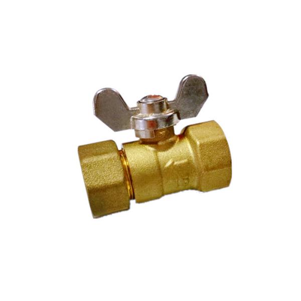 DN15 Female Brass Ball Valve With Butterfly Handle