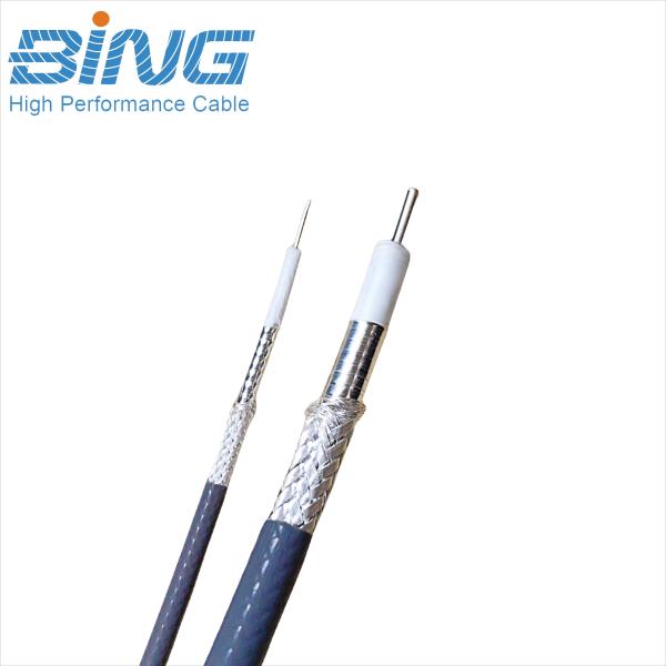 True Flex 086 24 AWG Spiral Strip Coax Solid-Core Microwave Cable with FEP Jacket