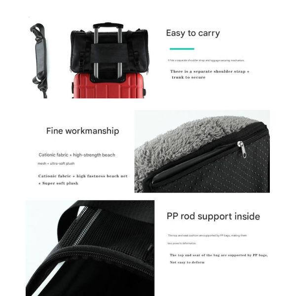 Outdoor Portable Dual Color Polyester Unisex Cute Pet Bag Supplies Comfortable Durable Practical Accessories Suitable for Pets