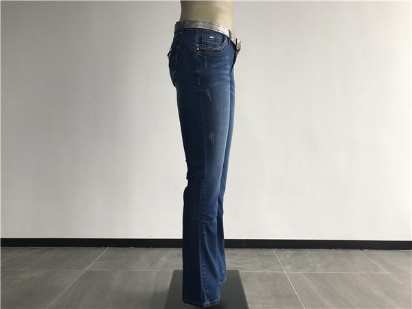 Ladies' Medium Wash Stretch Denim Jeans Womens Bootcut Jeans TW76321