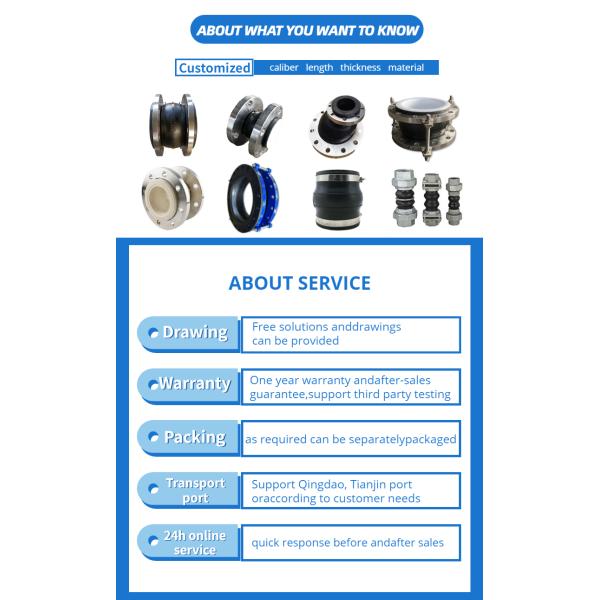 Фитинги из нержавеющей стали из односферной резины для воздушных носителей и стандарта DIN Flange