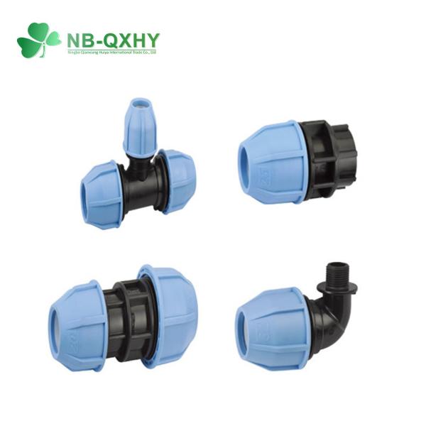 100% Material PP Irrigation Fittings with Round Cap Pn16 Wall Thickness and Material