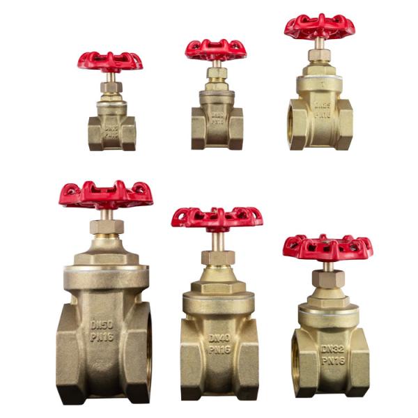 Brass Manual Forged Gate Valve Bsp Female Thread Handle Wheel Brass Gate Valve For Water Oil Gas
