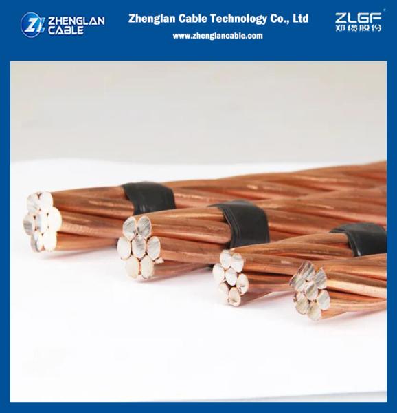Cable Stranded Copper Clad Steel Wire Of Conductor CCS 40% 30% 21% Conductivity Copperweld