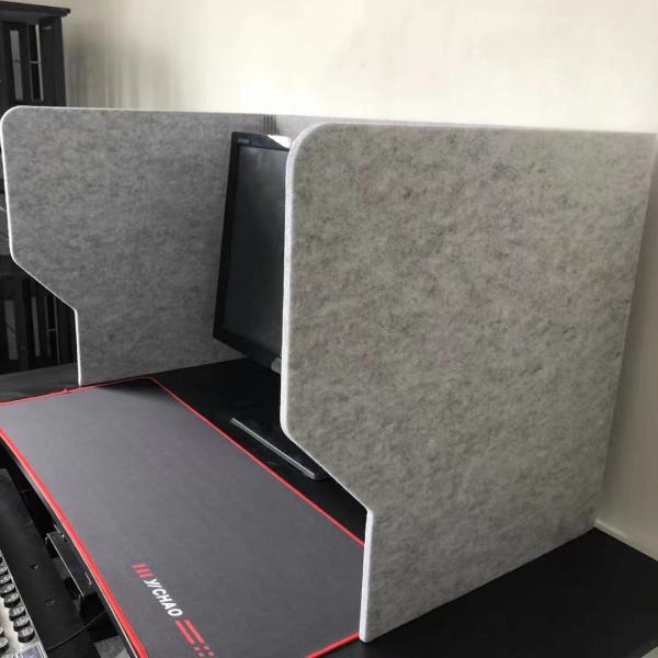 100% Recyclable Office Desk Acoustic Screens Polyester Fiber PET