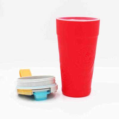 ECO friendly 460ml Double Wall Water Bottle With Leak proof Cover