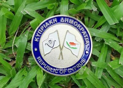 1.75 Inch Personalized Coins For Police And Army , Navy Custom Made Gold Coins