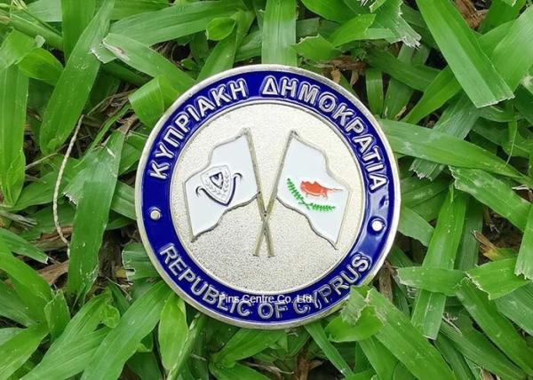 1.75 Inch Personalized Coins For Police And Army , Navy Custom Made Gold Coins