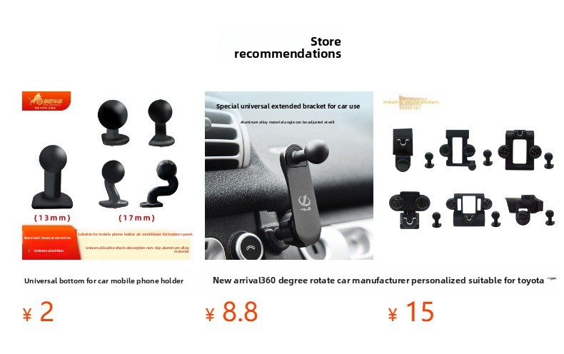 For Mazda Special Car Navigation Modification Accessories 360° Rotating Car Holder with ABS Material Direct Fit Air Outlet Base