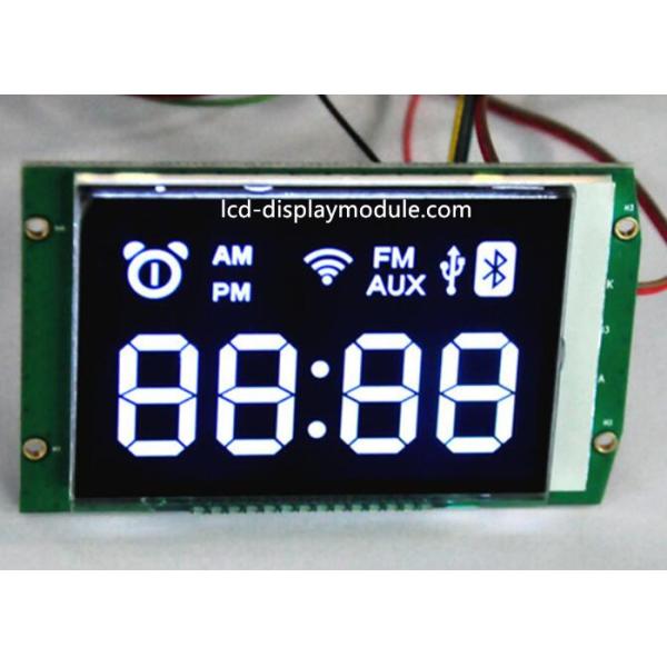 High Brightness LCD Panel Screen Seven Segment Metal PIN 66.00 * 45.50mm Viewing