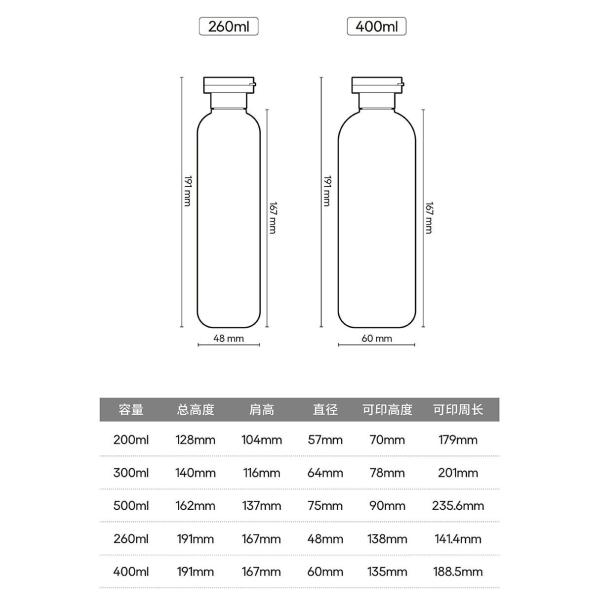 250ml 300ml 500ml HDPE Light Green Flip Top Lotion Shampoo Body Wash Bottle