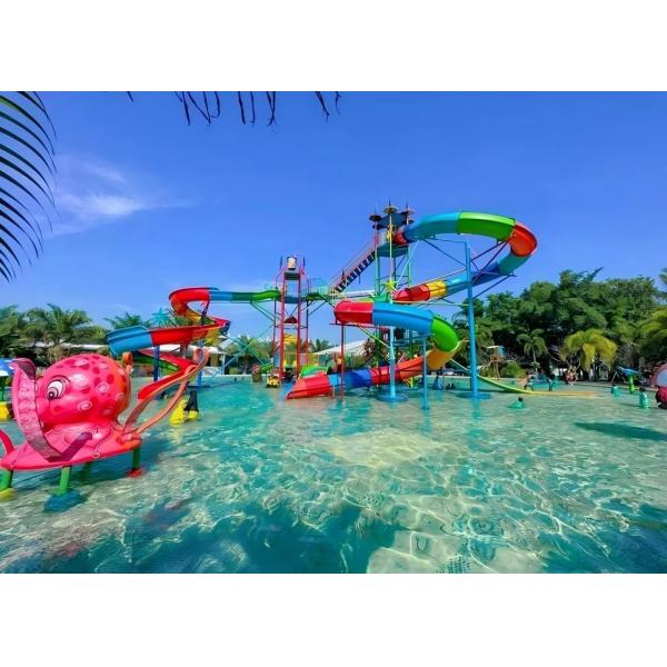Water Amusement Fun Park Outdoor Swimming Pool Small Fiberglass Water Slide