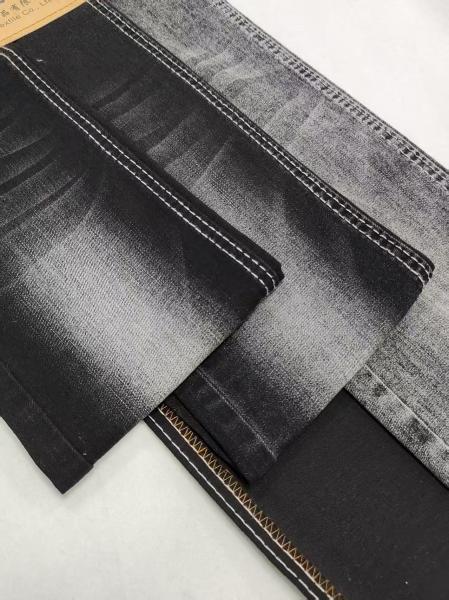Tissu denim à effet de fausse côte en fil Siro à 72% de coton et à haute teneur en élasthanne, de bonne qualité, NOIR/NOIR JSD3059A Pour jeans femme