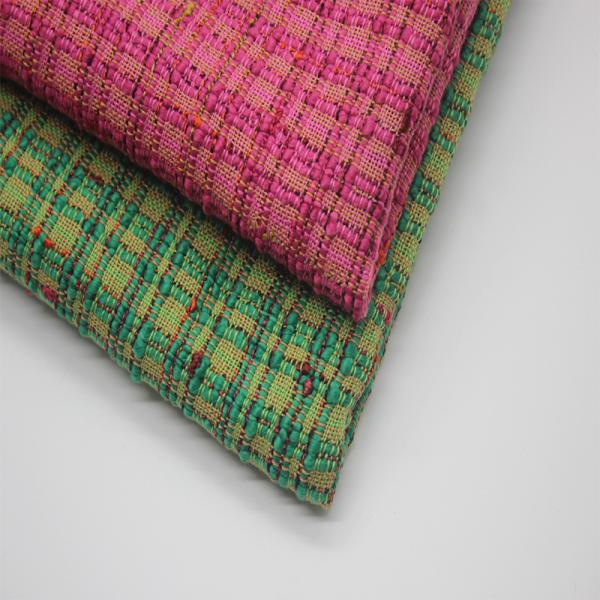Stock Luxury New Design 100 Polyester Yarn Dyed Tweed Fabric for Plus Size Women's Dresses Coat Men's Clothing Pants