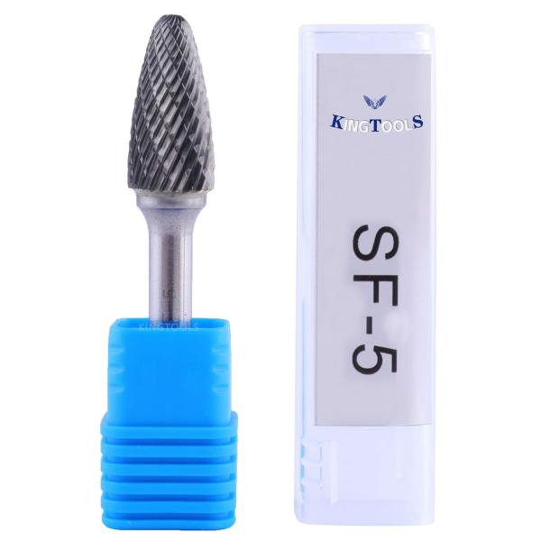 Free Sample Rotari Power Tool Parts 6mm Tree Shape Double Cut End Grinding Die Grinder Bits Tungsten Rotary File Carbide Burr