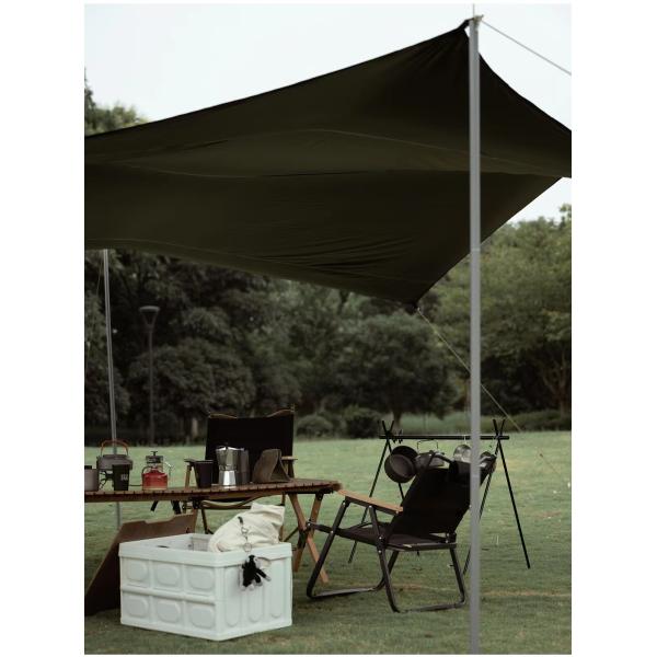 Aluminum Frame Camping Tarp Tent UPF 50 Canopy Sun Shelter Portable Large Picnic Beach
