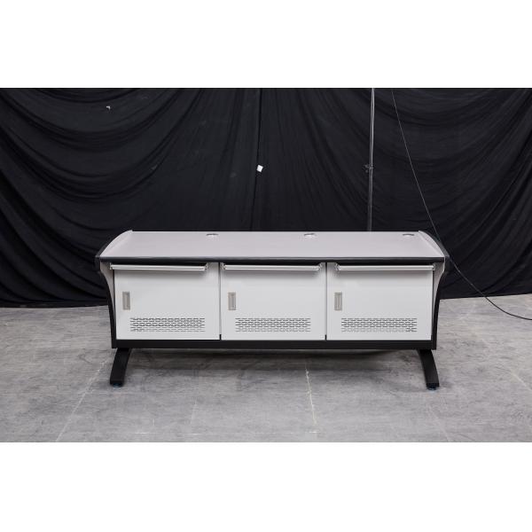 Industrial Control Room Wood Surface Three Person Operating Table with Easy Assemble
