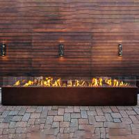 le feu rectangulaire Pit Heater Corten Steel Modern Aesthetic en métal de 1500mm