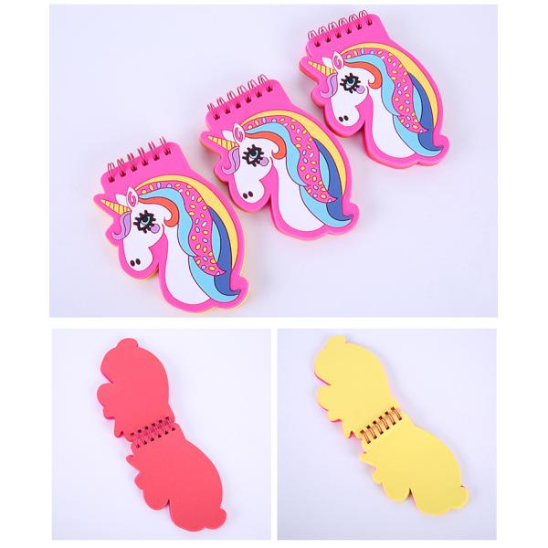 Креативный дизайн мультфильма ПВХ покрытие свободный листовой блокнот для портативного записи