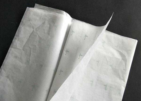 White Tissue Wrapping Paper Letterpress , Flower Wrapping Paper Gift Packaging