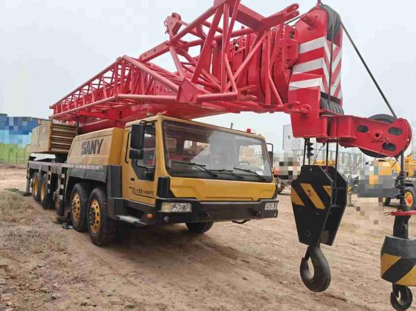 2010 SANY 100T machines de levage de grue pour camions entièrement hydrauliques d'occasion