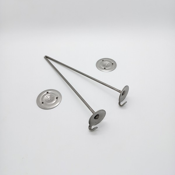 Manufacturer Of 12GA Cup Head Weld Pin W/Paper Washer Cup Head Insulation Pin Insulated Mini Cup Head Weld Pin