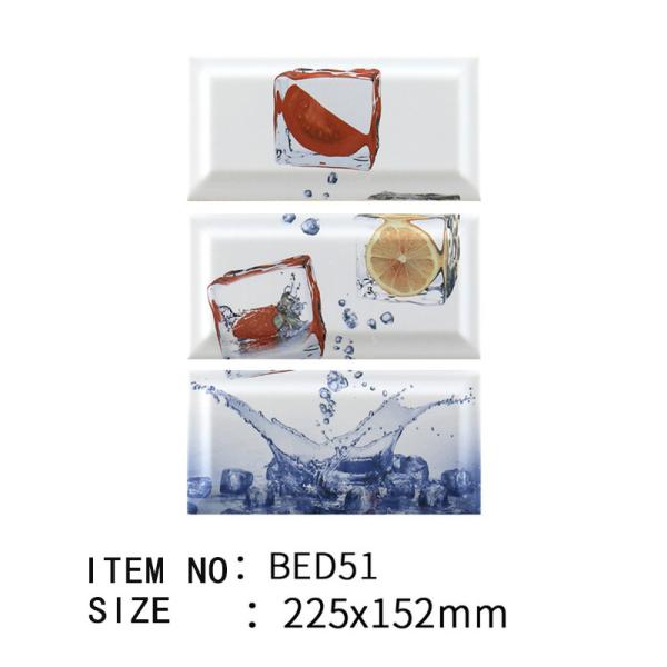 AAA Grade White Body Interior Bread Tiles 75x152mm