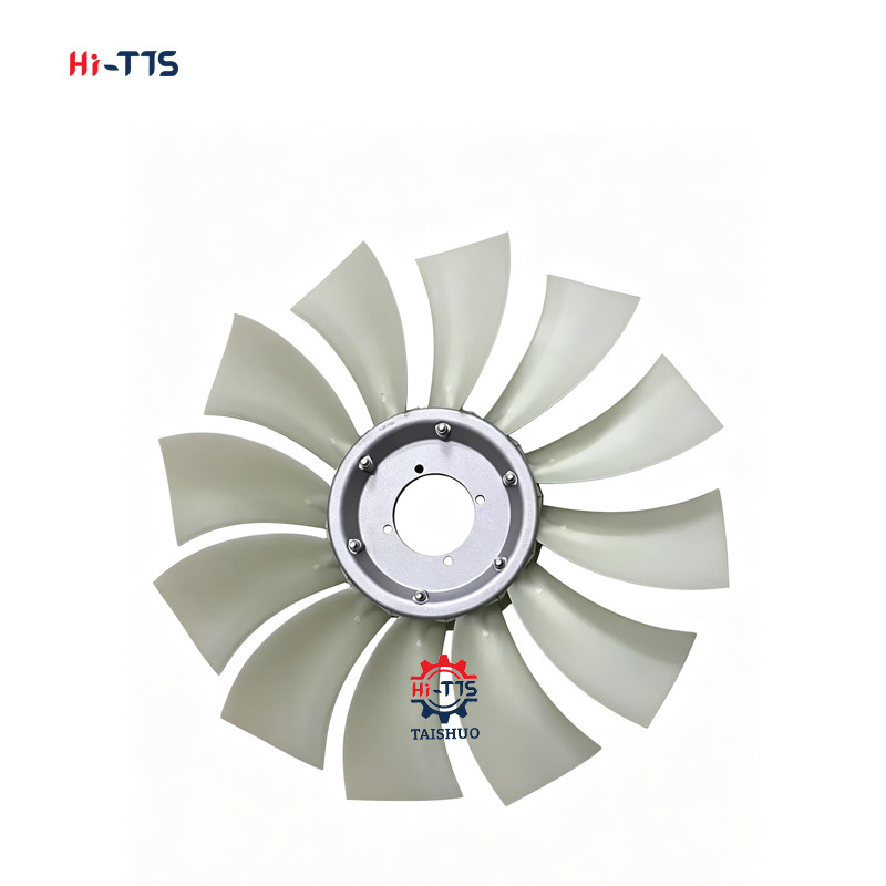 Construction Machinery Cooling Fan Blade 12 Blades OE 46678140 Fit PT220 SD100 SD110 Diesel Engine Replacement Parts