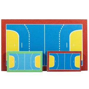 Le plancher de sport d'unité centrale de silicium a peint les surfaces extérieures synthétiques antirouille de cour