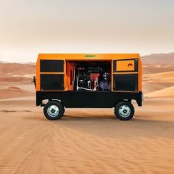 760cfm 10bar Portable Diesel Driven Compressor with Screw Type