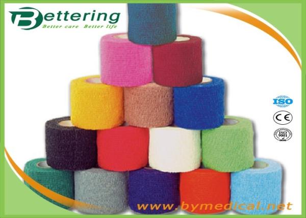 Breathable Elastic Adhesive Bandage Tape Self Adhesive Colorful Waterproof Protection