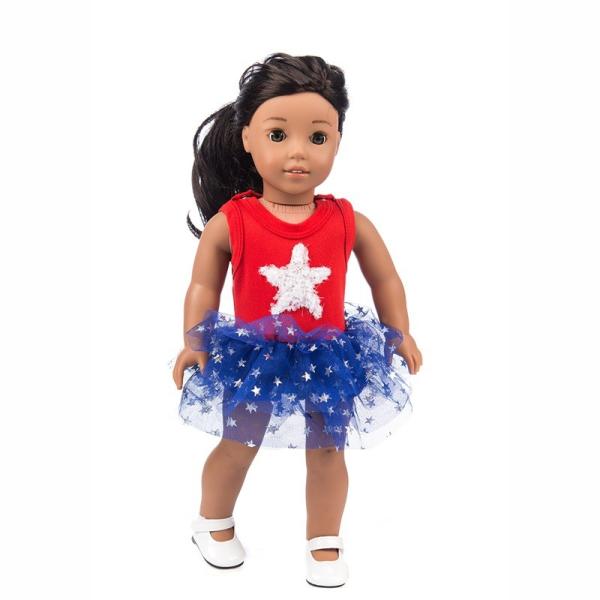 Princess Dress For Doll Cotton Doll Clothing Accessories Sleeveless Doll Clothes Dress For Sweet Girls