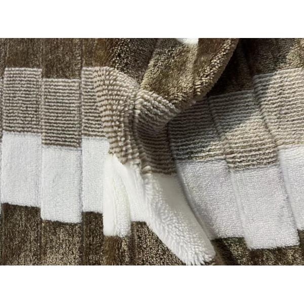 Tejido de lana de poliéster de jacquard trenzado La mejor opción para prendas de moda