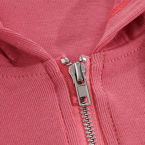 OEM European And American Women'S Solid Color Navel Lapel Zipper Long Sleeved Top