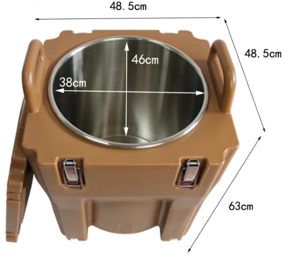 Contenedores comerciales aislados para sopa, almacenamiento de alimentos, caja calentadora de alimentos para catering