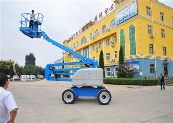Professional Design Electric Articulating Boom Lift Double Controllers Sompact